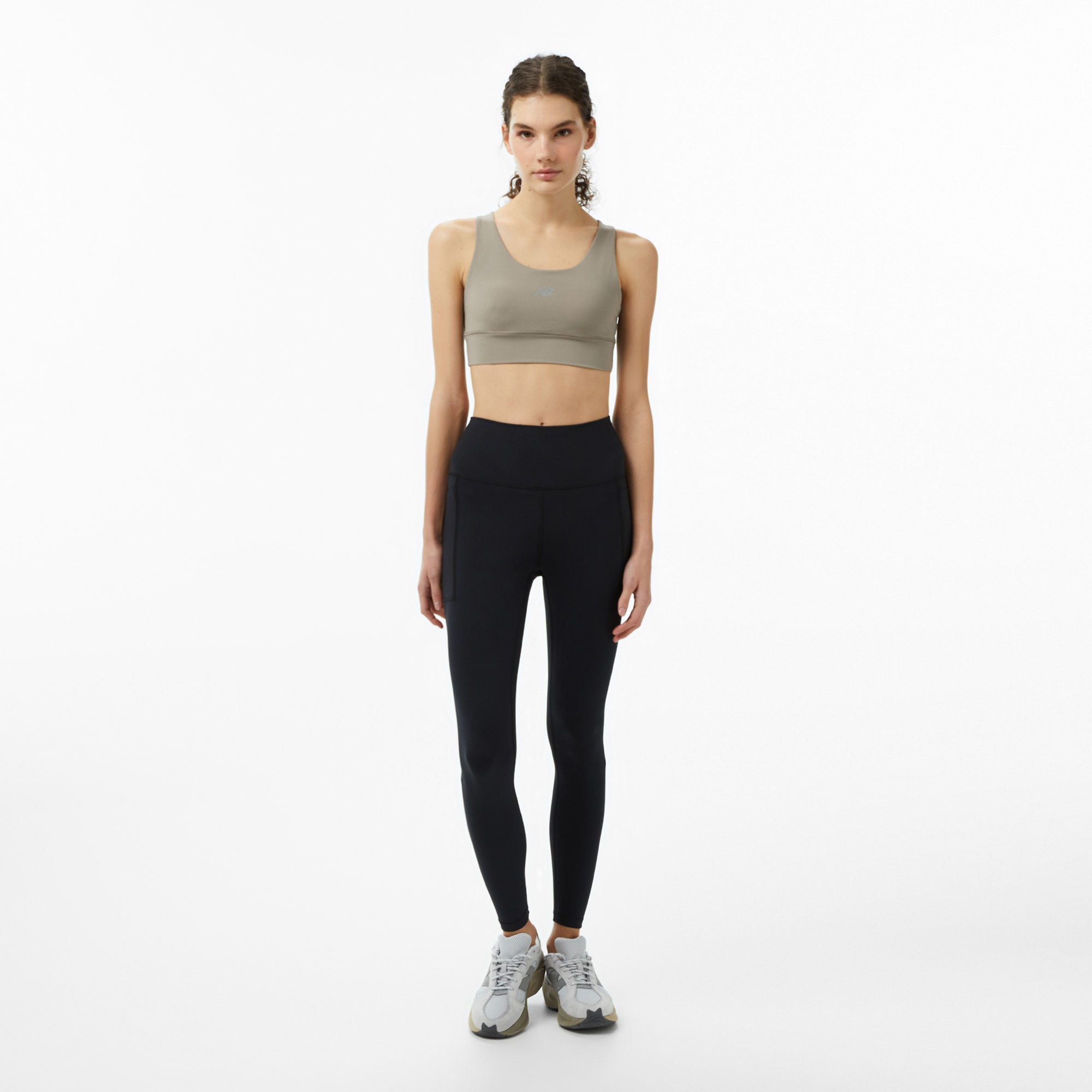 New Balance Classic Kadın Bej Koşu Tayt