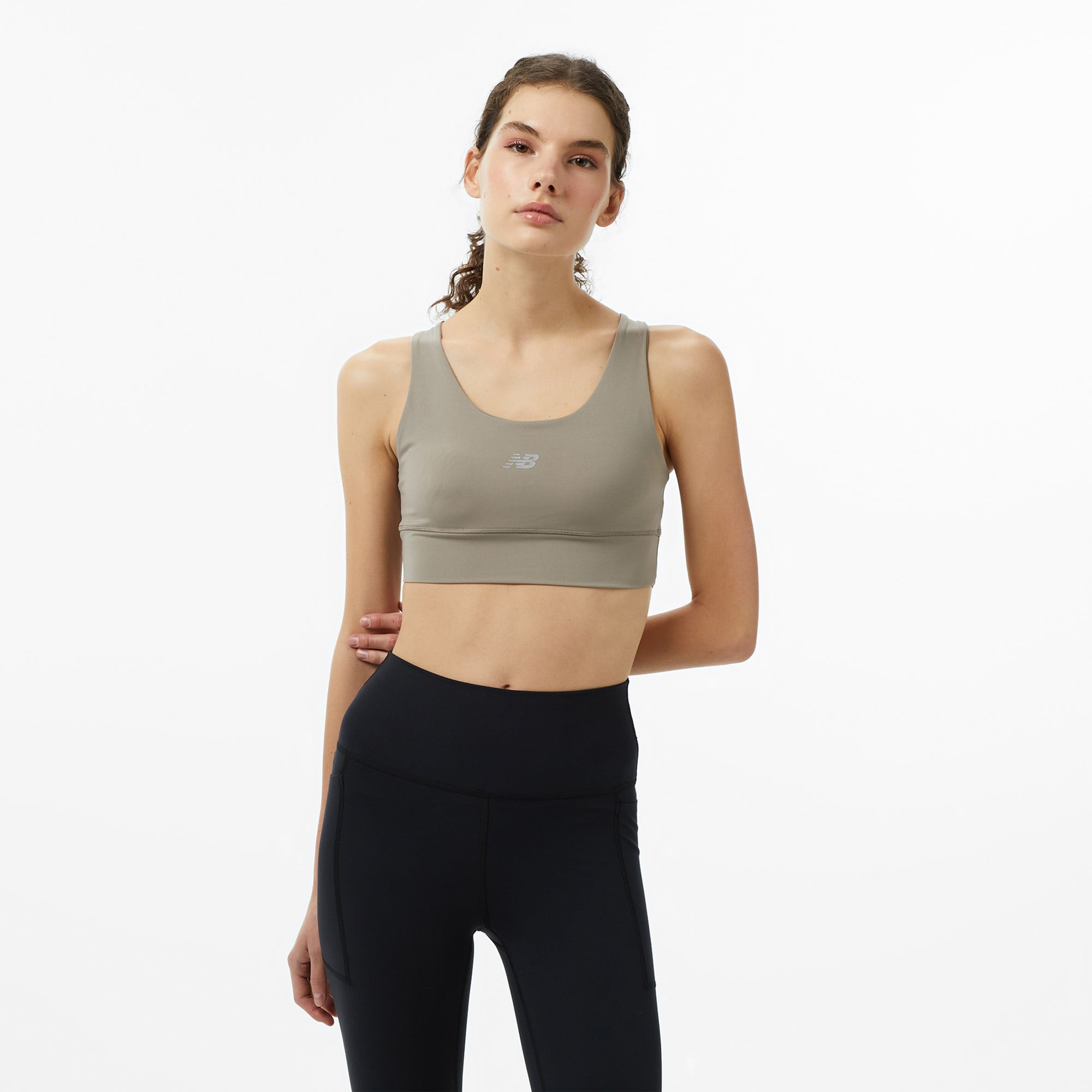 New Balance Classic Kadın Bej Koşu Tayt