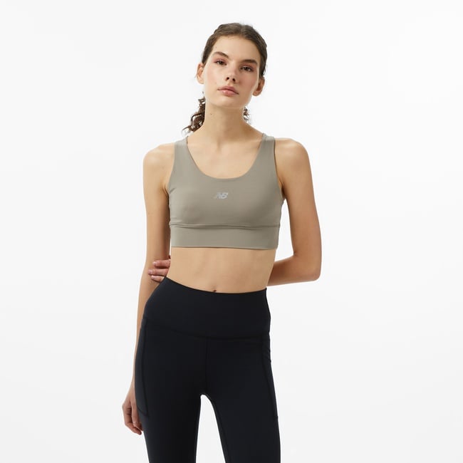  New Balance Classic Kadın Bej Koşu Tayt