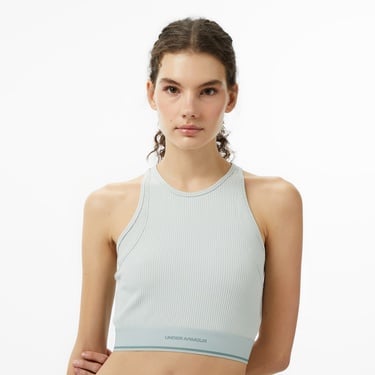  Under Armour Meridian Rib Antrenman Branded Kadın Yeşil Koşu Atlet