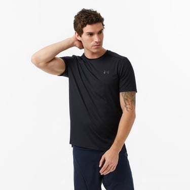  Under Armour Launch Elite Shortsleeve Erkek Siyah Koşu T-Shirt