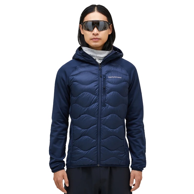  Peak Performance Helium Down Hybrid Hood Erkek Mavi Outdoor Ceketi
