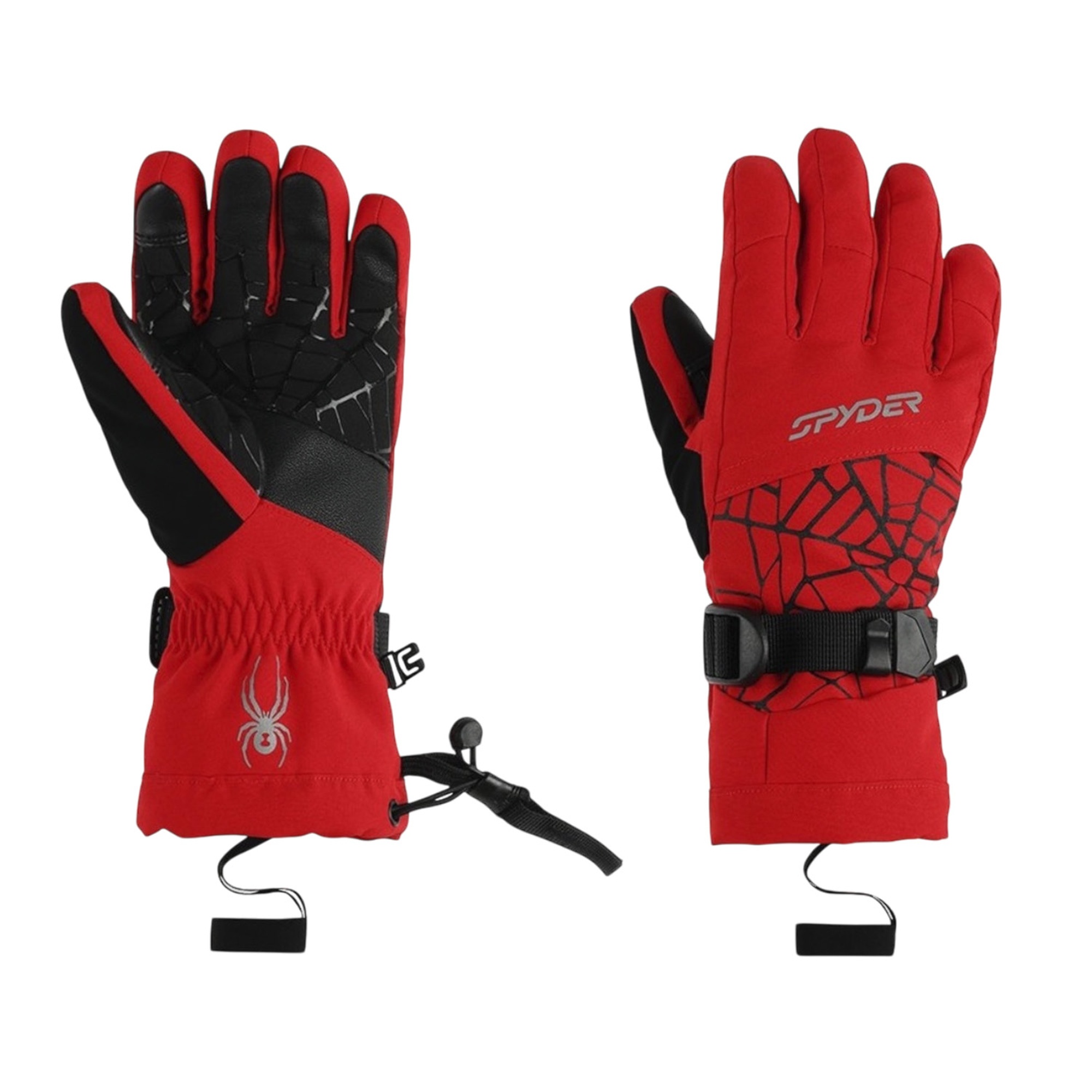 Spyder Overweb Gloves Erkek Çocuk Kırmızı Eldiven
