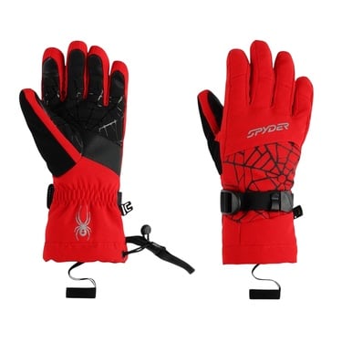  Spyder Overweb Gloves Erkek Çocuk Kırmızı Eldiven