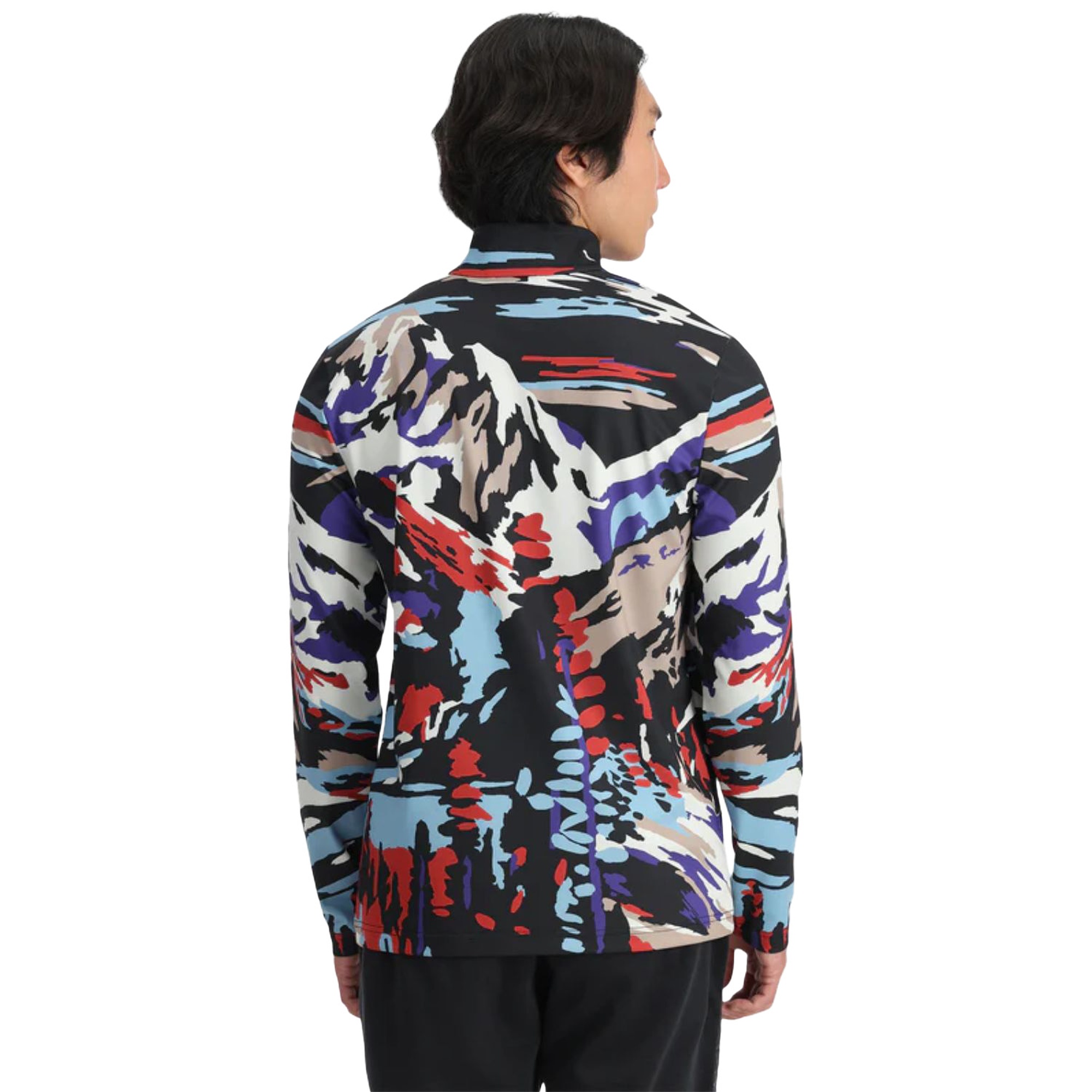 Spyder Podium 1/2 Zip Erkek Mor İçlik Üst