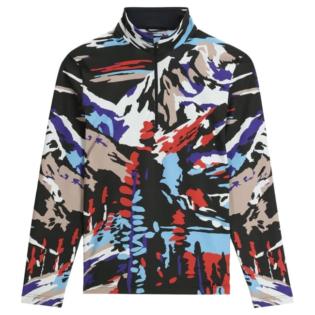  Spyder Podium 1/2 Zip Erkek Mor İçlik Üst