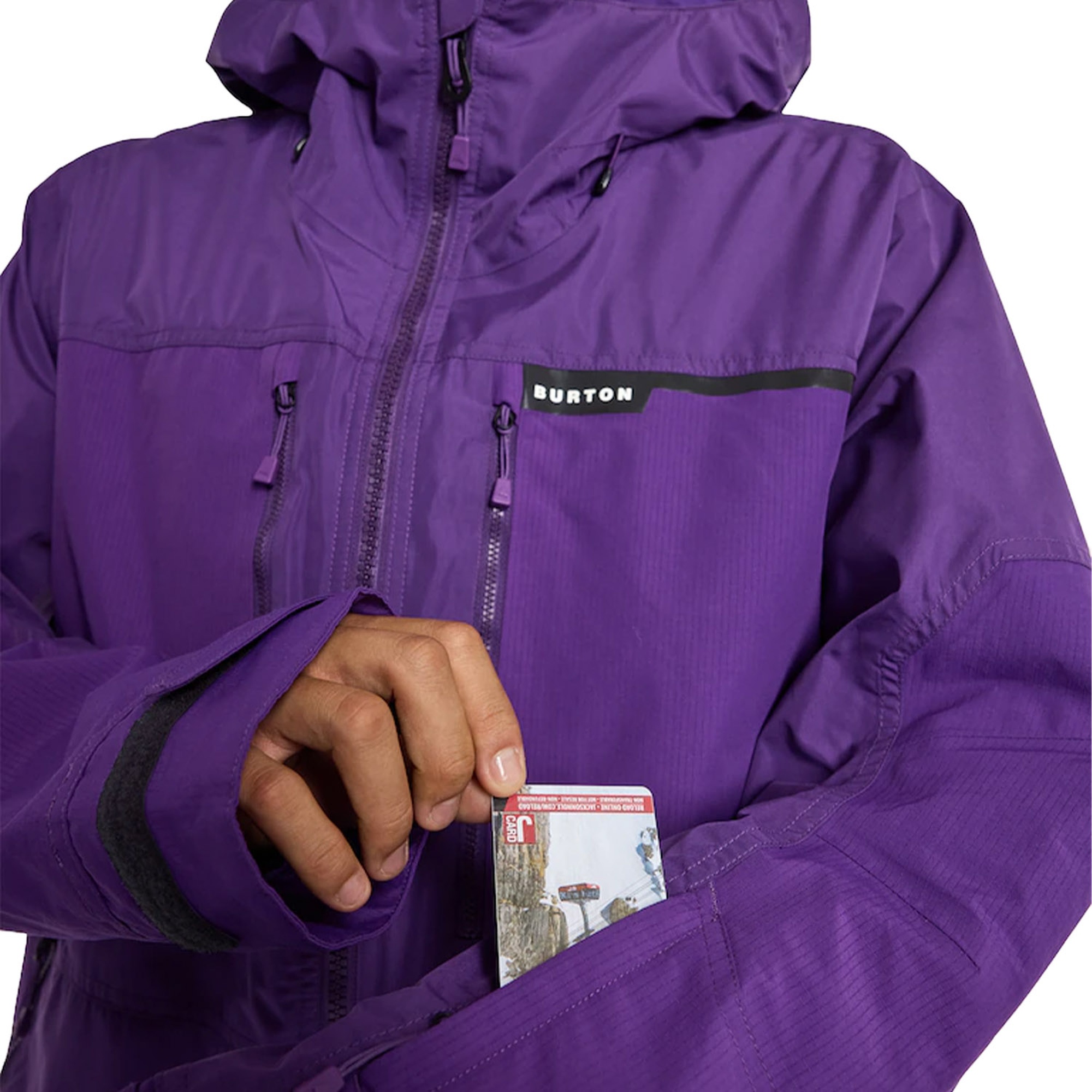 Burton Frostner Erkek Mor Snowboard Ceketi