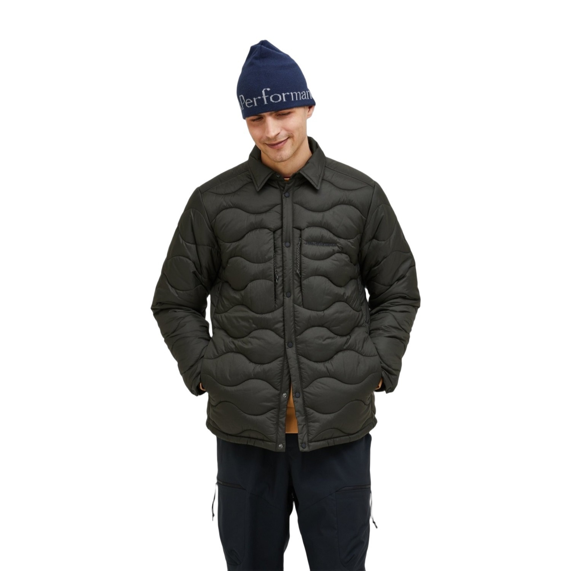 Peak Performance Helium Synthetic Overshirt Erkek Yeşil Outdoor Ceketi