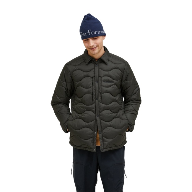  Peak Performance Helium Synthetic Overshirt Erkek Yeşil Outdoor Ceketi