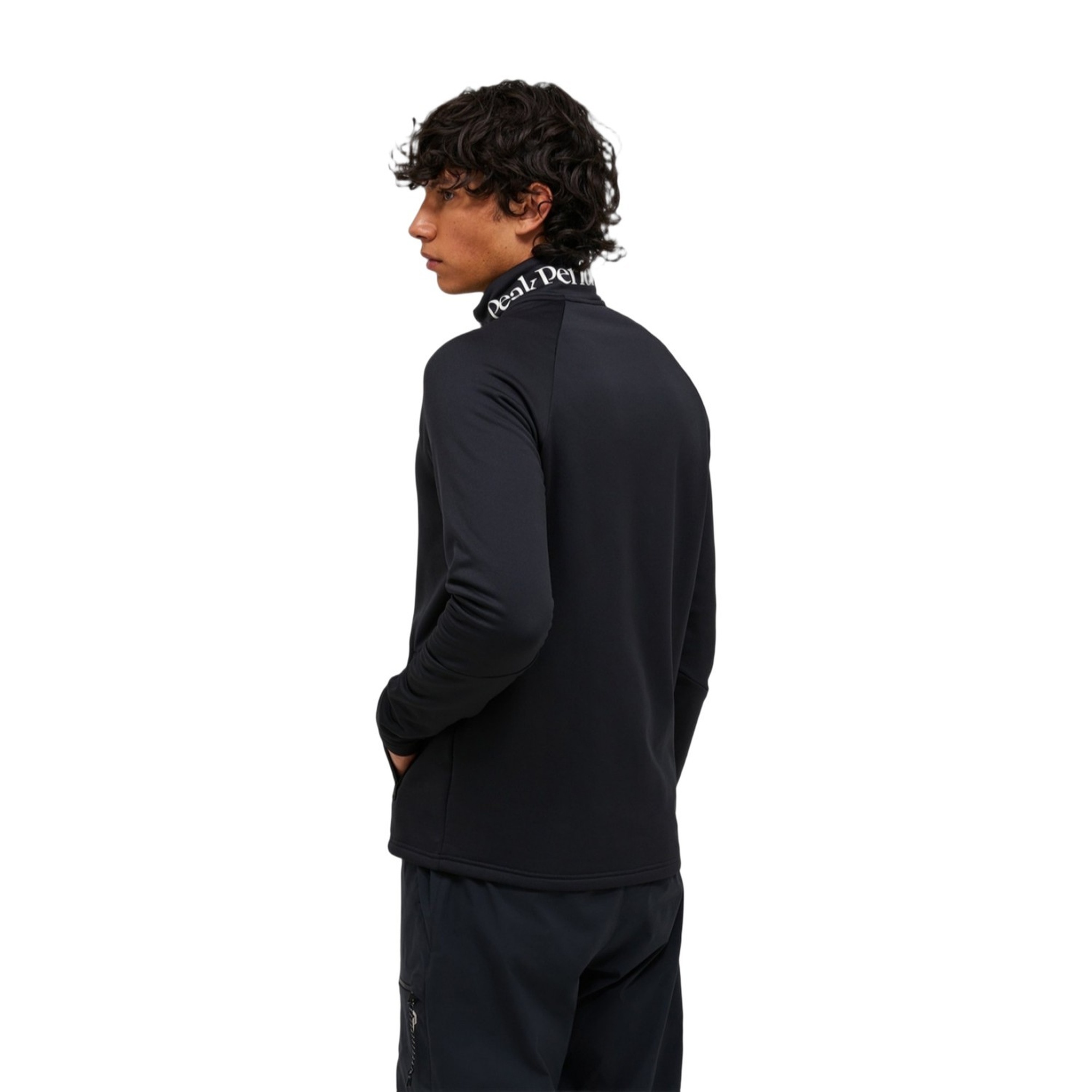 Peak Performance Rider Essentials Zip Jacket Erkek Siyah Fleece