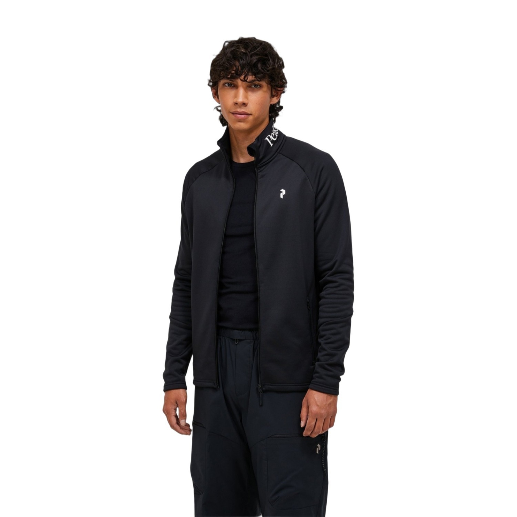 Peak Performance Rider Essentials Zip Jacket Erkek Siyah Fleece