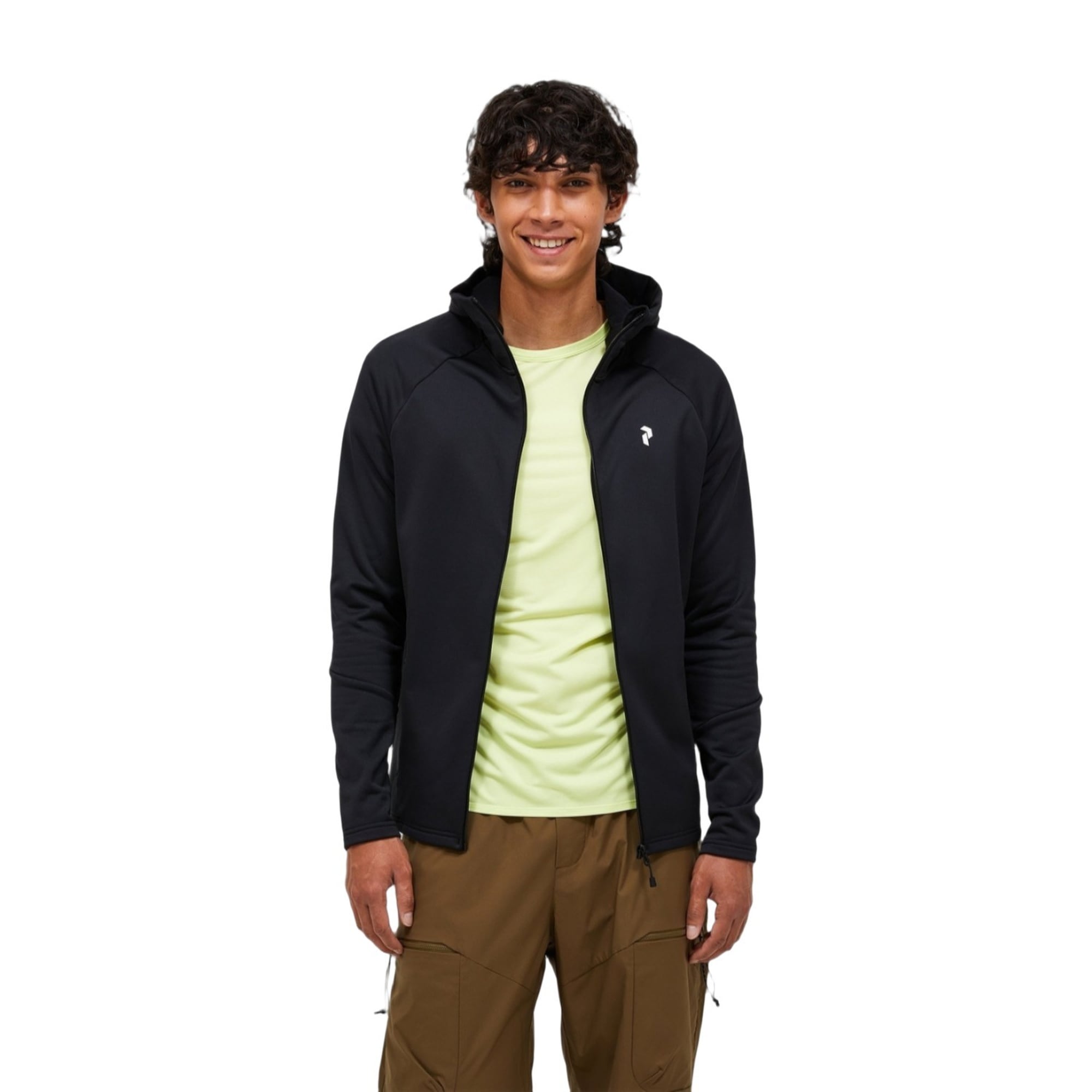 Peak Performance Rider Essentials Zip Hood Erkek Siyah Fleece