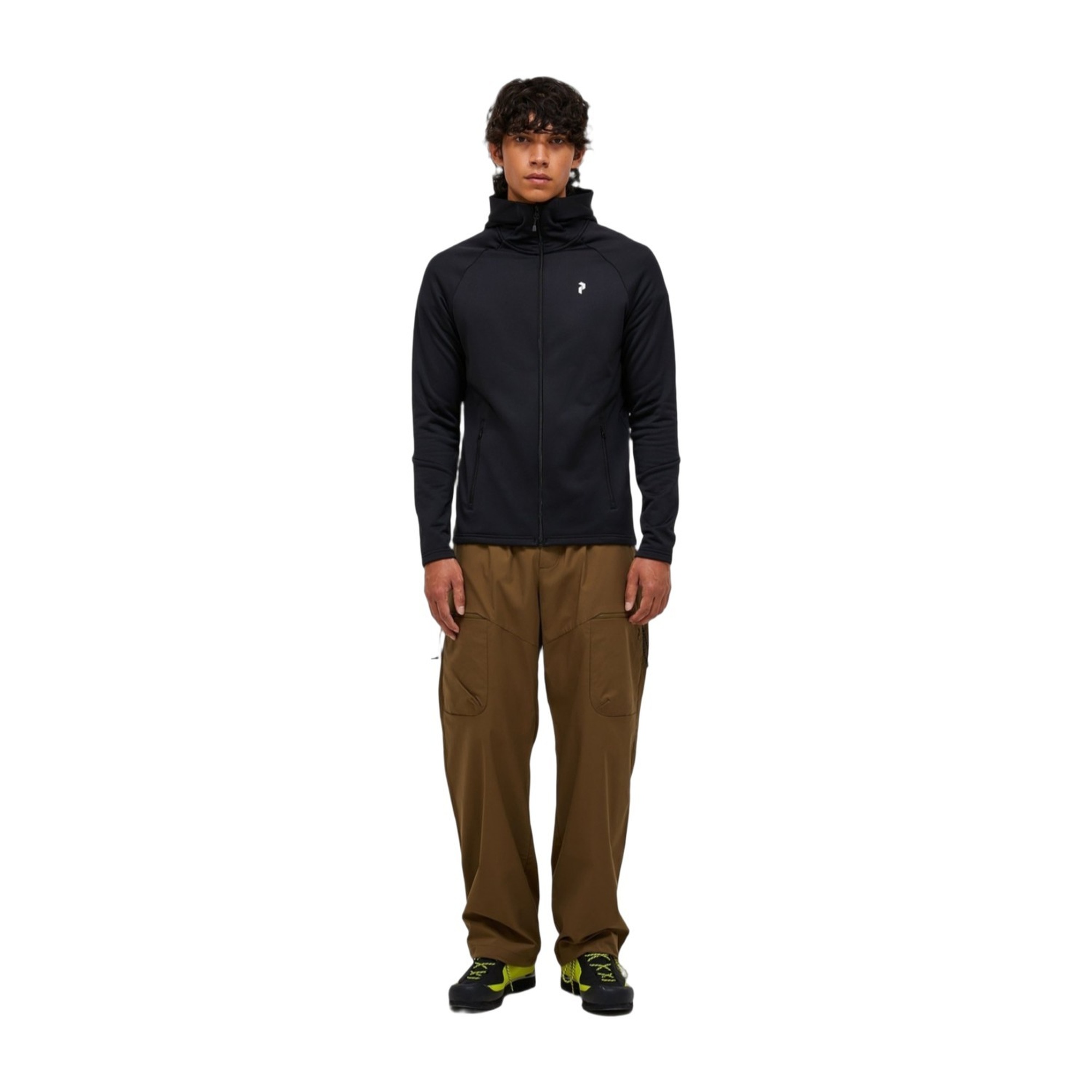 Peak Performance Rider Essentials Zip Hood Erkek Siyah Fleece