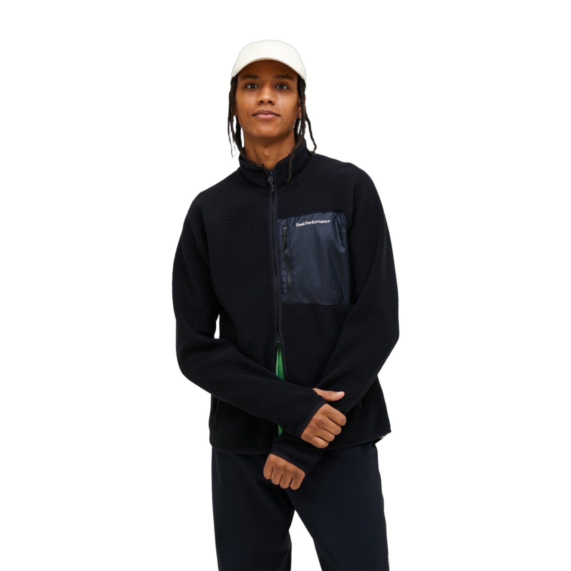 Peak Performance Pile Zip Jacket Erkek Siyah Fleece