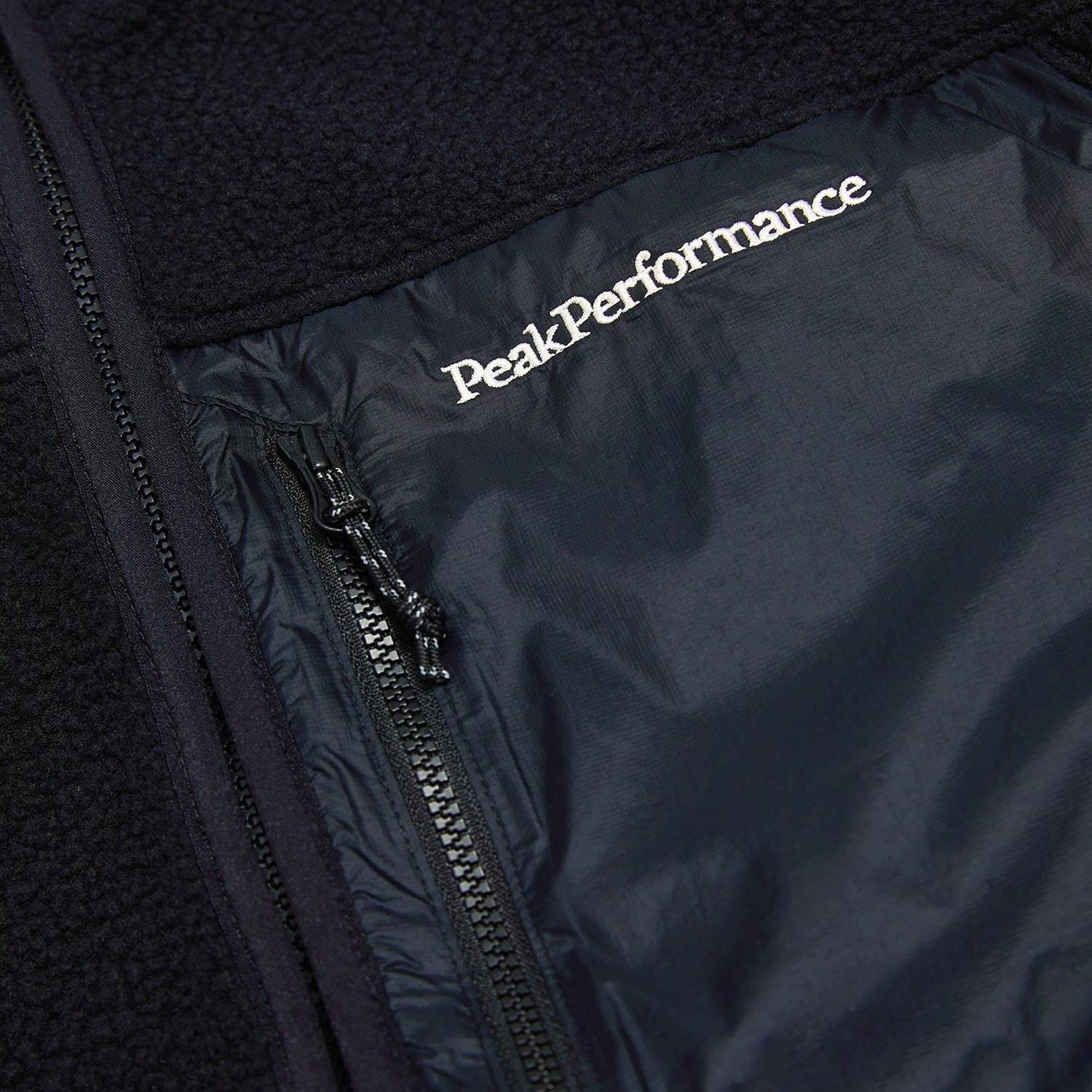 Peak Performance Pile Zip Jacket Erkek Siyah Fleece