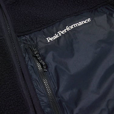  Peak Performance Pile Zip Jacket Erkek Siyah Fleece