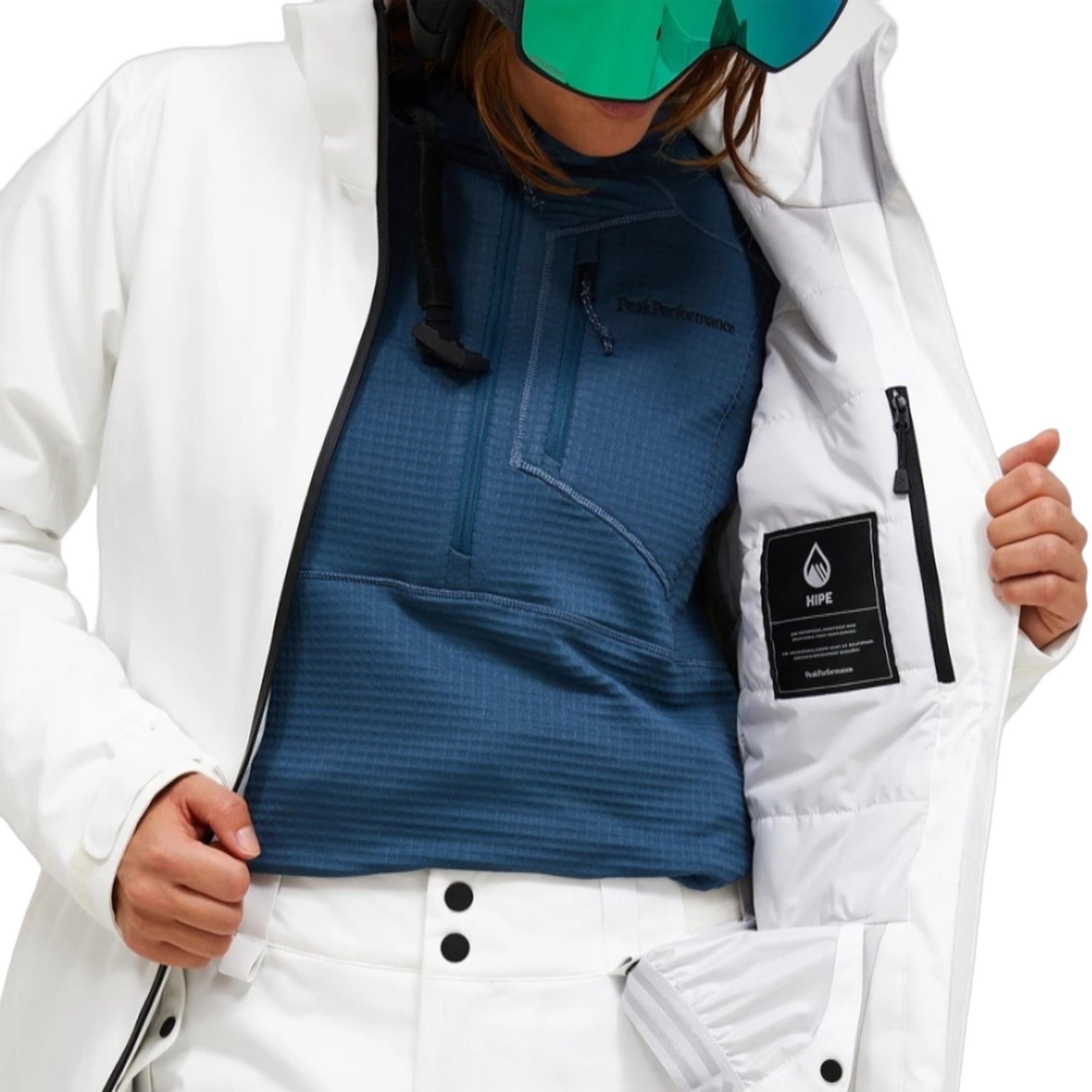 Peak Performance Anima Insulated Jacket Kadın Beyaz Kayak Ceketi