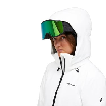  Peak Performance Anima Insulated Jacket Kadın Beyaz Kayak Ceketi