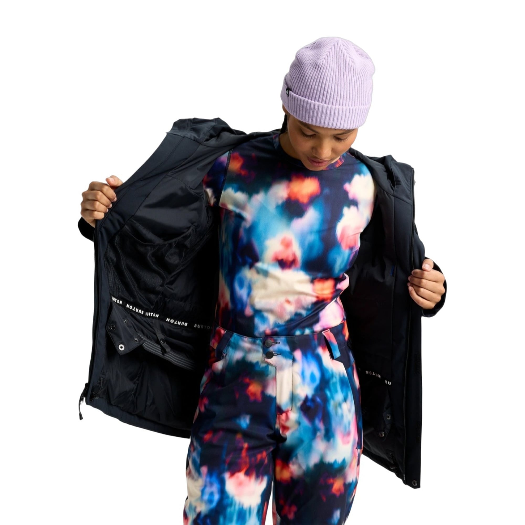 Burton Reserve 2L Ins Stretch Slim Kadın Siyah Snowboard Ceketi