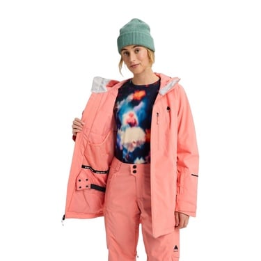  Burton Reserve 2L Insulated Jacket Kadın Turuncu Snowboard Ceketi