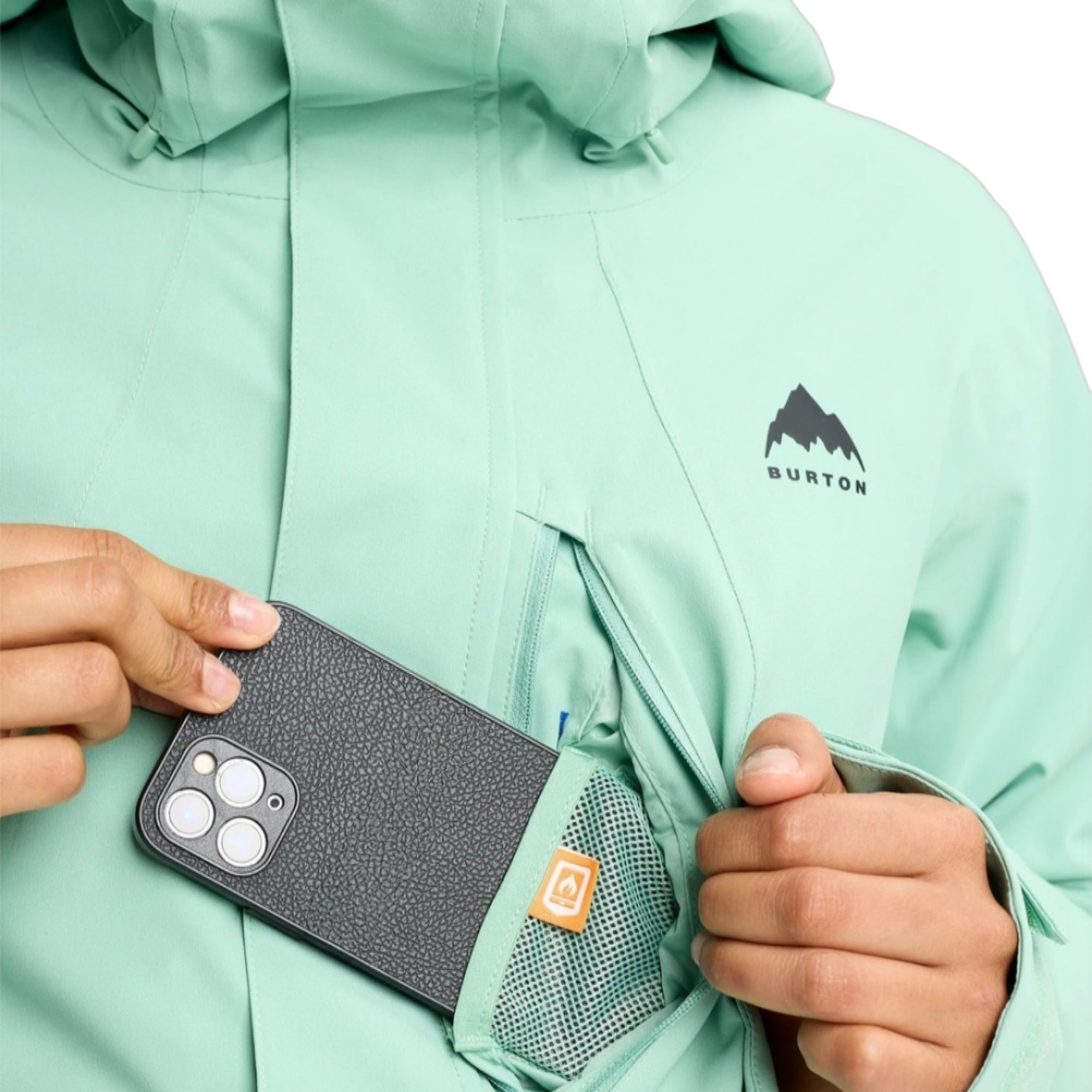 Burton Reserve 2L Ins Stretch Slim Kadın Yeşil Snowboard Ceketi