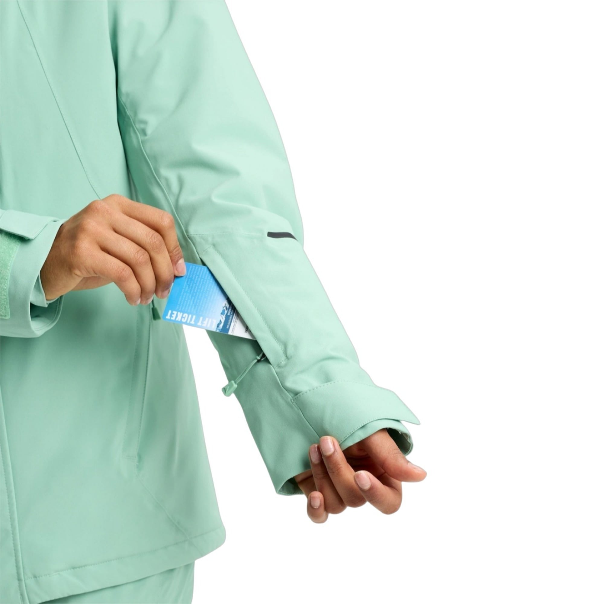 Burton Reserve 2L Ins Stretch Slim Kadın Yeşil Snowboard Ceketi