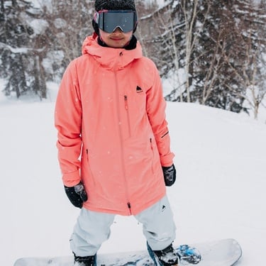  Burton Reserve 2L Insulated Jacket Kadın Turuncu Snowboard Ceketi