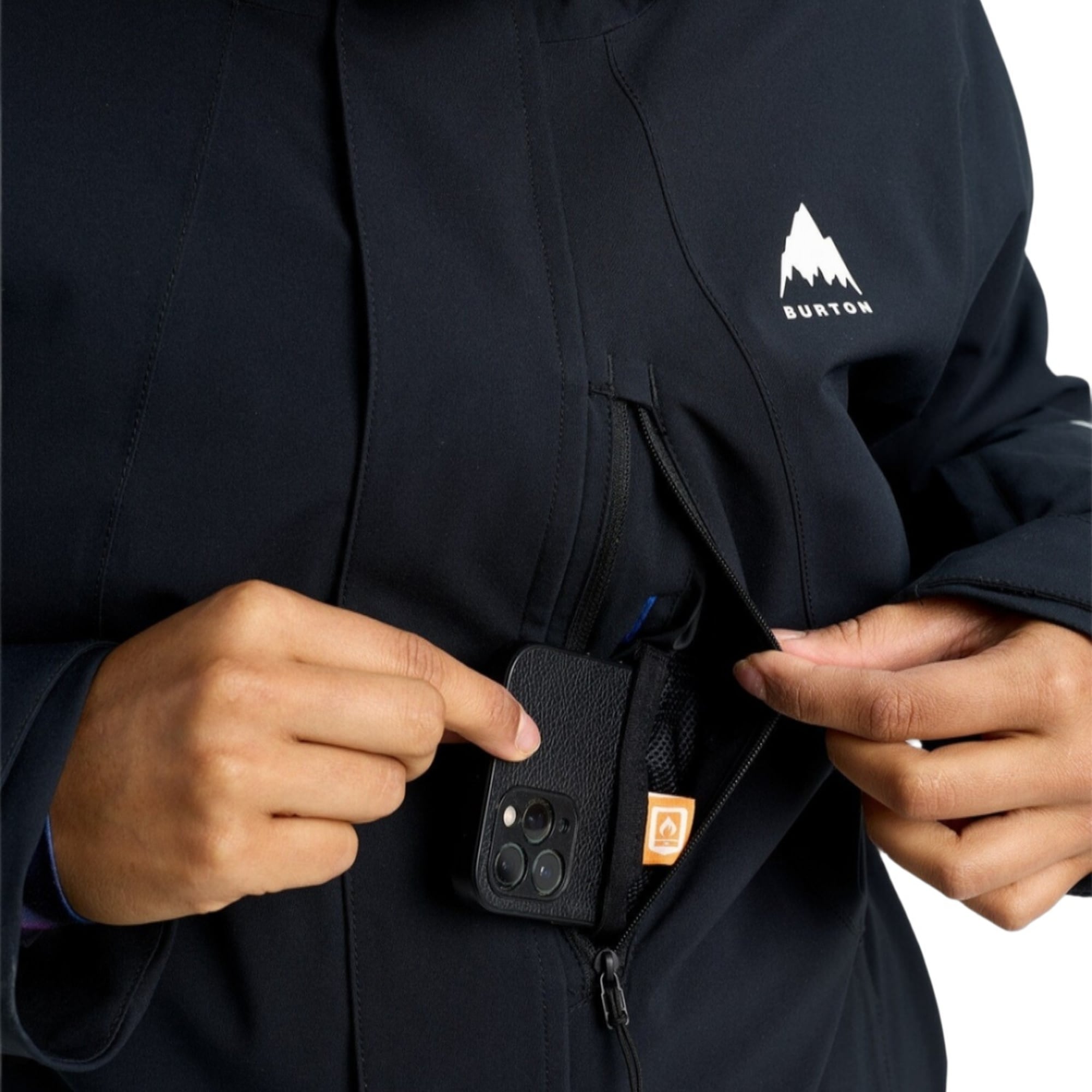 Burton Reserve 2L Ins Stretch Slim Kadın Siyah Snowboard Ceketi