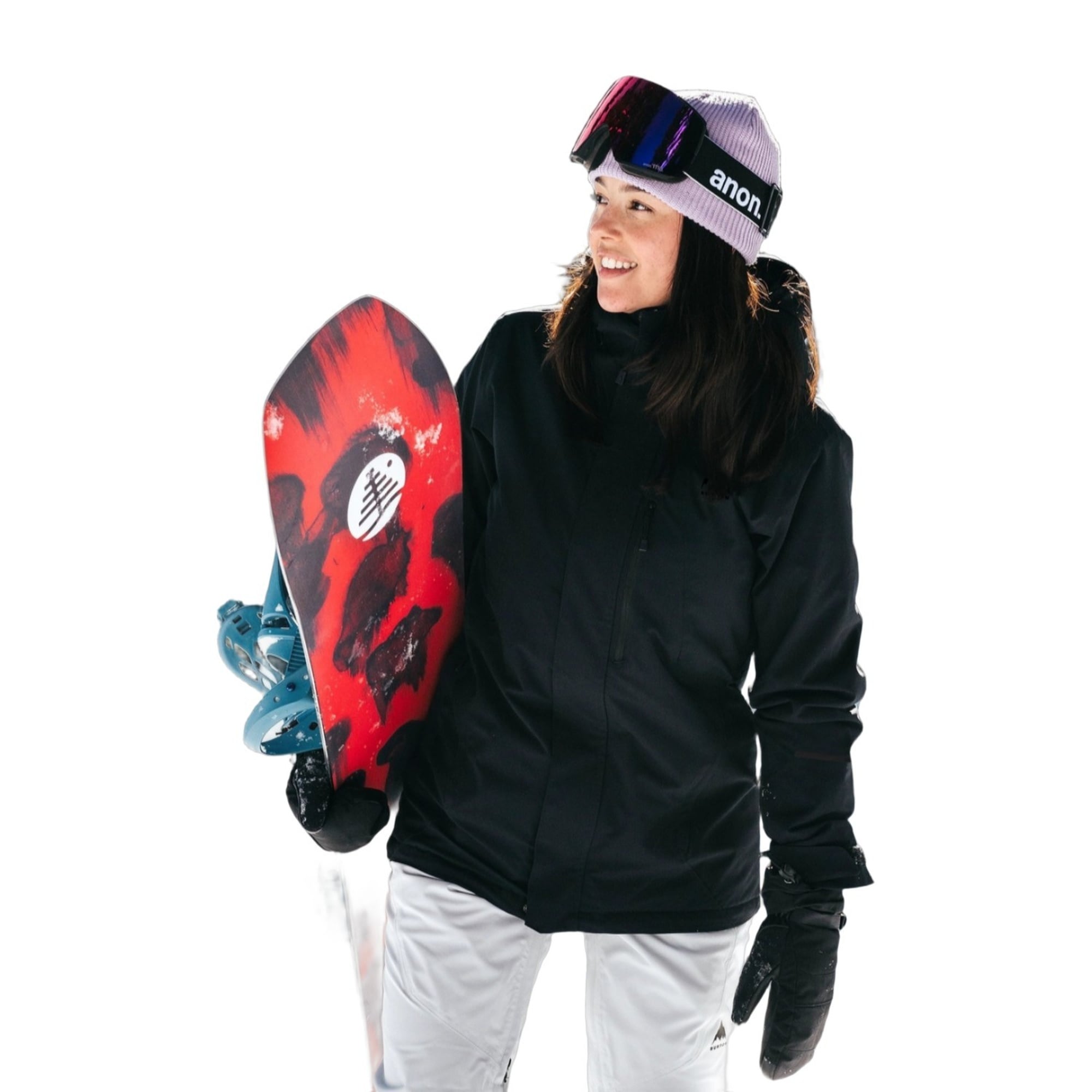 Burton Reserve 2L Ins Stretch Slim Kadın Siyah Snowboard Ceketi