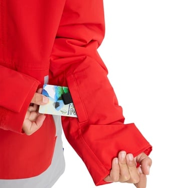  Burton Frostner 2L Anorak Jacket Unisex Çocuk Kırmızı Snowboard Ceketi