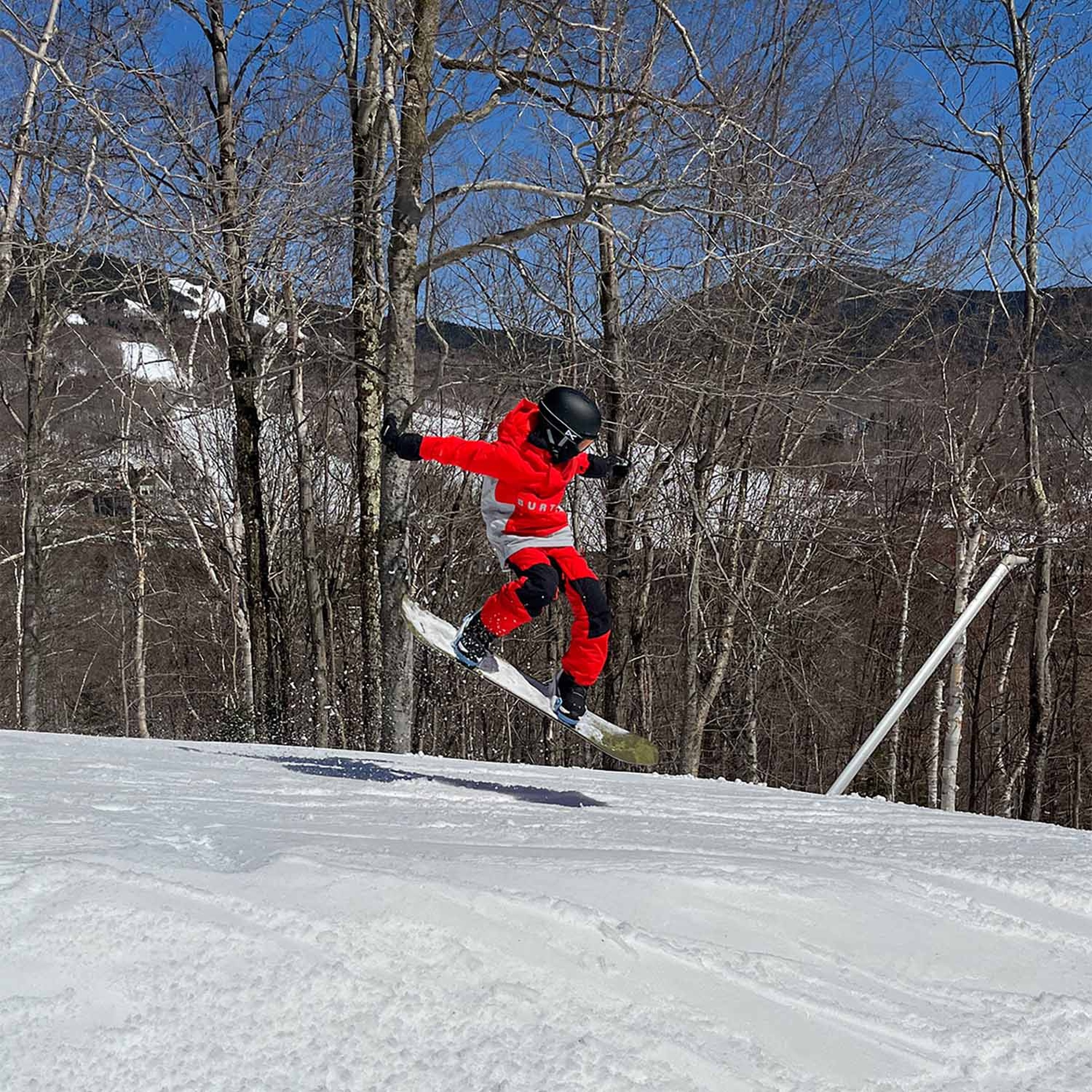 Burton Frostner 2L Anorak Jacket Unisex Çocuk Kırmızı Snowboard Ceketi