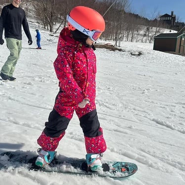  Burton Toddlers' 2L One Piece Unisex Çocuk Pembe Snowboard Tulumu