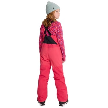  Burton Skylar 2L Bib Pants Unisex Çocuk Pembe Snowboard Pantolonu