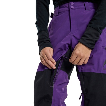  Burton Skylar Pants Unisex Çocuk Mor Snowboard Pantolonu