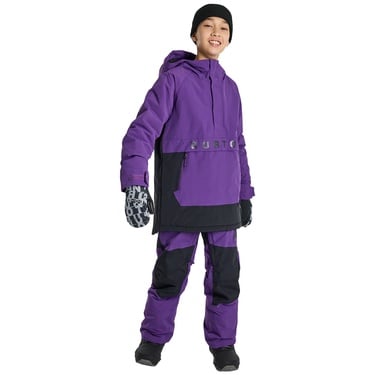  Burton Frostner 2L Anorak Jacket Unisex Çocuk Mor Snowboard Ceketi