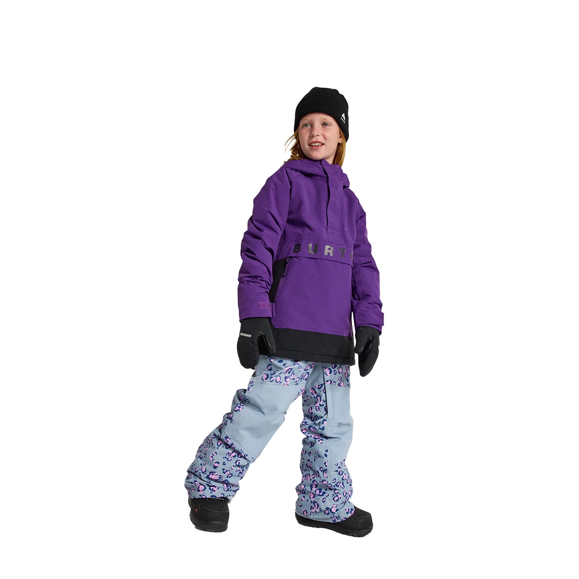 Burton Frostner 2L Anorak Jacket Unisex Çocuk Mor Snowboard Ceketi
