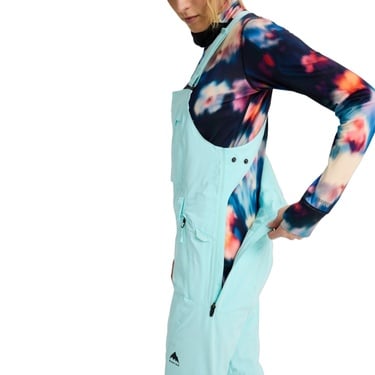  Burton Reserve 2L Stretch Slim Bibs Kadın Yeşil Snowboard Pantolonu