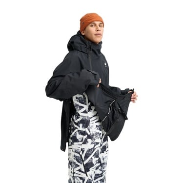  Burton Reserve 2L Relaxed Anorak Erkek Siyah Snowboard Ceketi