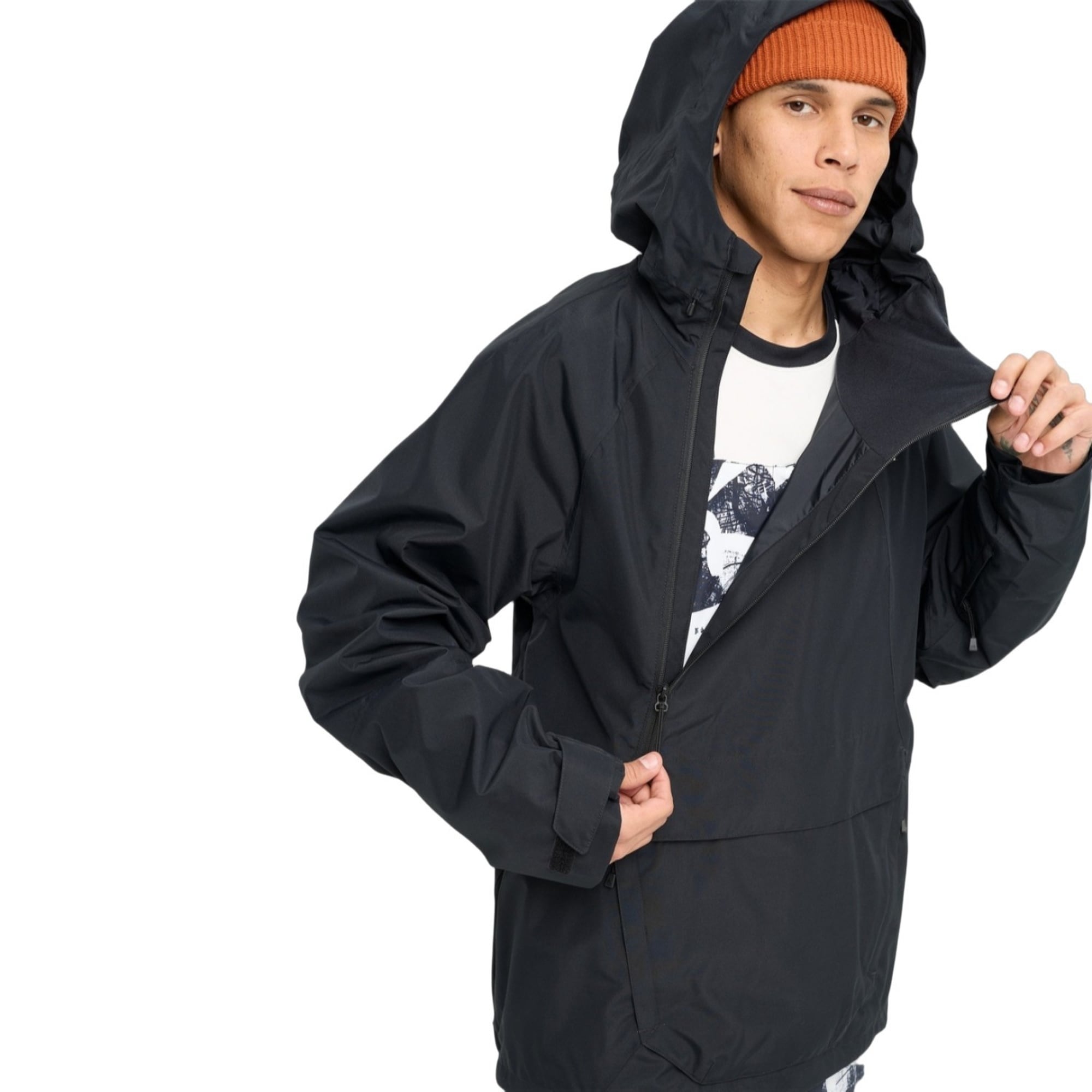 Burton Reserve 2L Relaxed Anorak Erkek Siyah Snowboard Ceketi