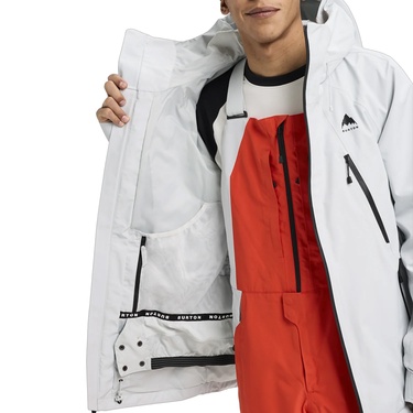  Burton Reserve GORE-TEX 2L Jacket Erkek Gri Snowboard Ceketi