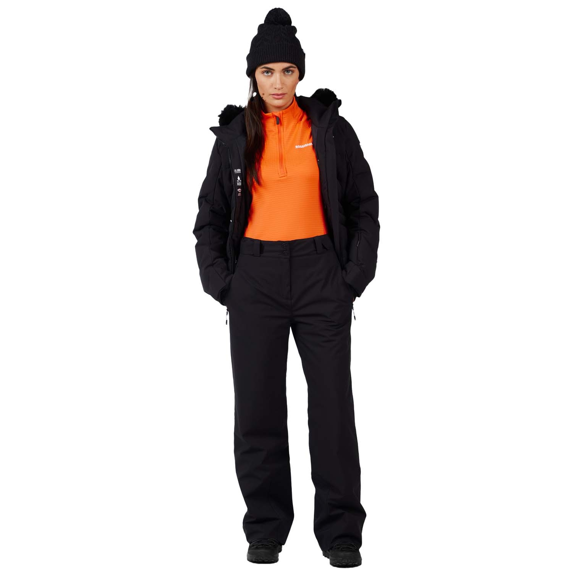 Rossignol Strawpile Insulated Pant Kadın Siyah Kayak Pantolonu