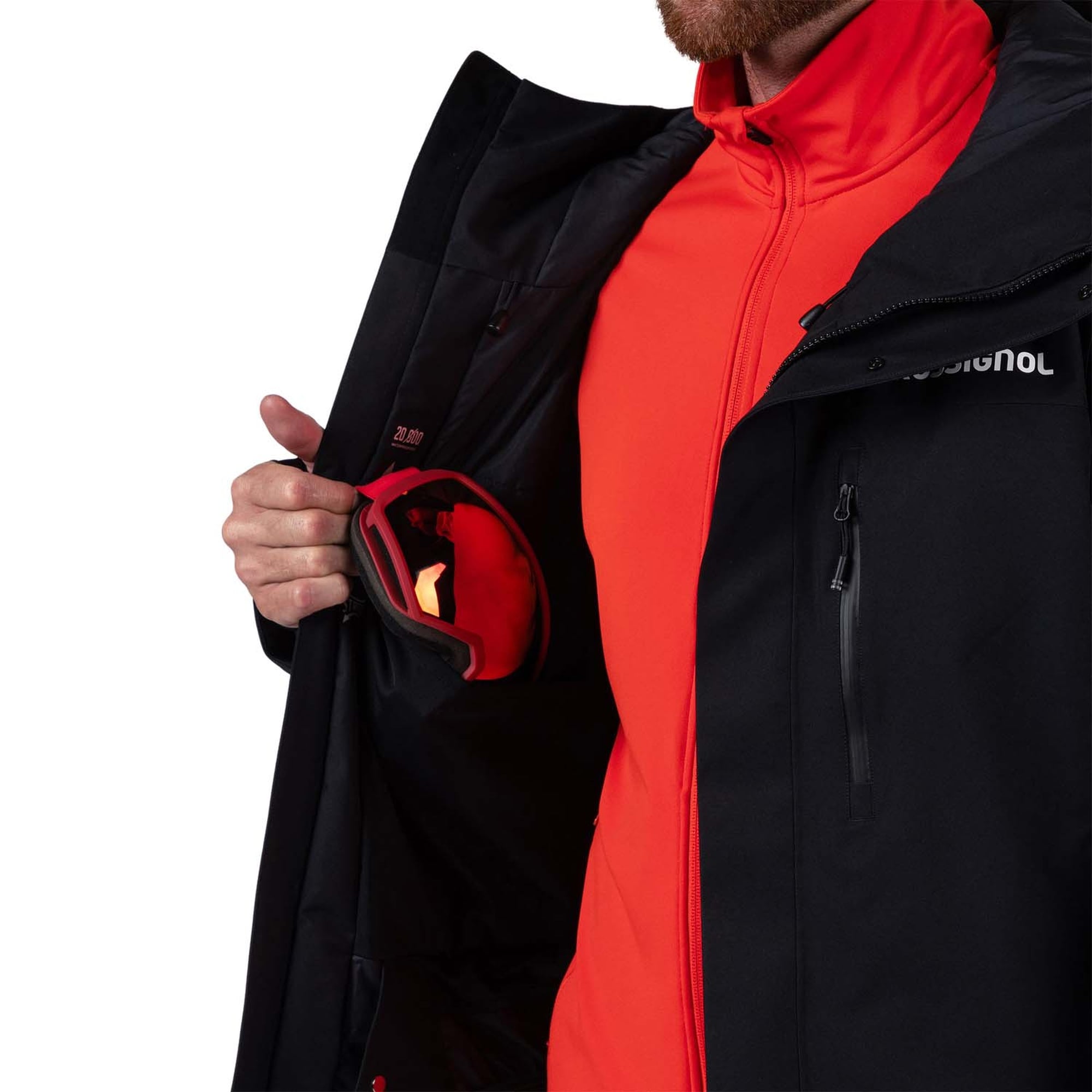 Rossignol Velika Insulated Erkek Siyah Kayak Ceketi