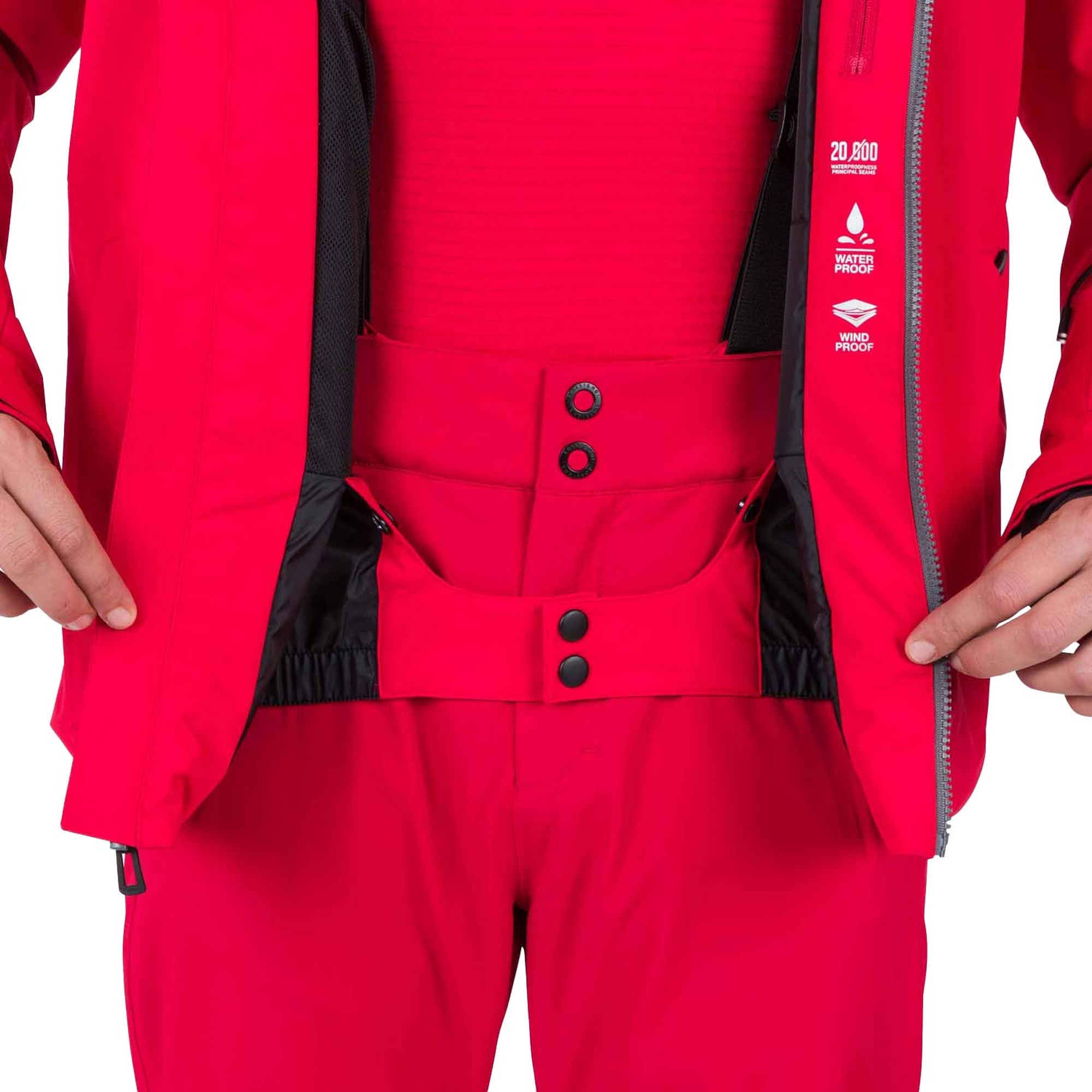 Rossignol Strawpile Erkek Kırmızı Kayak Ceketi