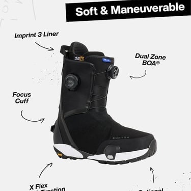  Burton Waverange X Step On® Boots Erkek Siyah Snowboard Botu