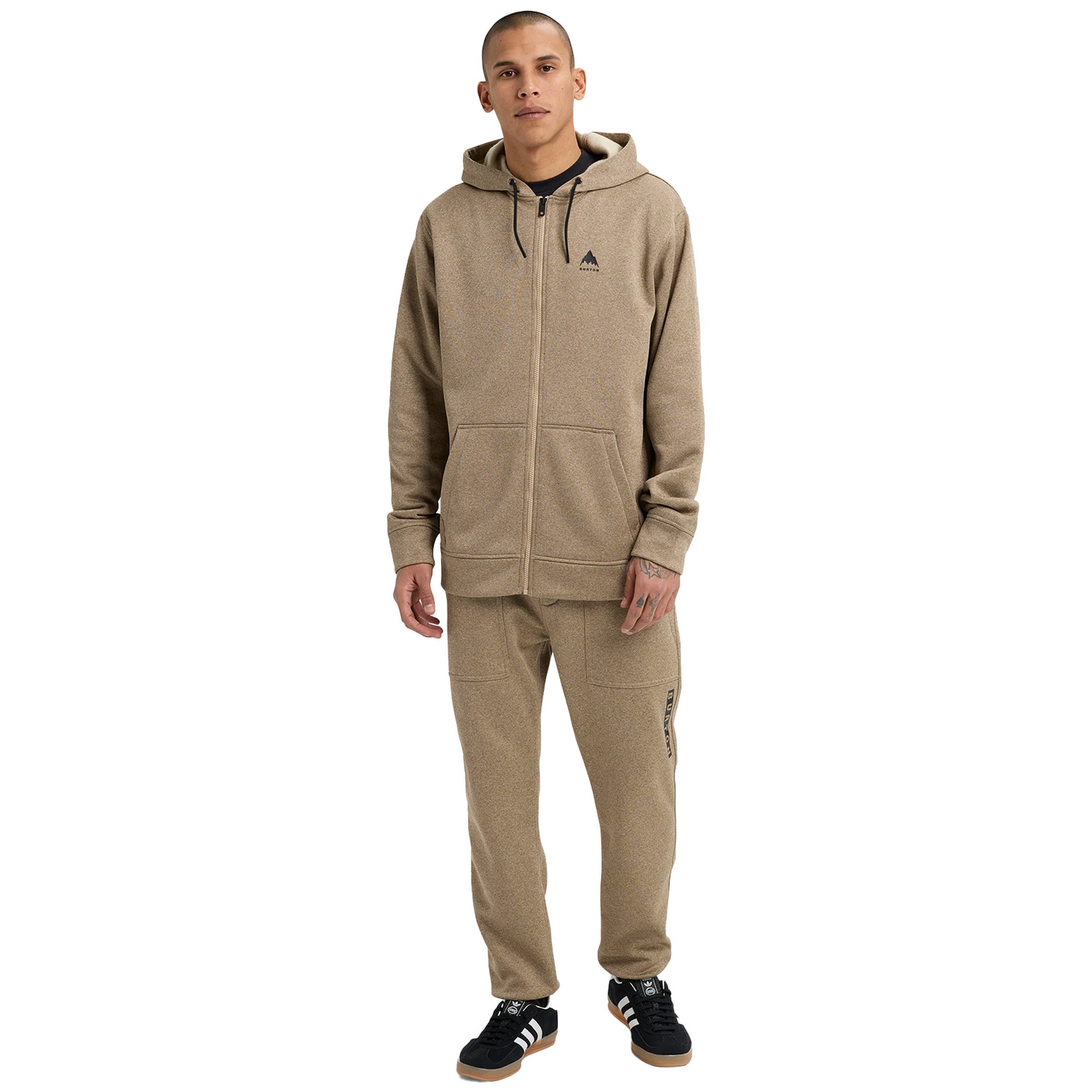 Burton Oak Full-zip Hoodie Erkek Bej Sweatshirt