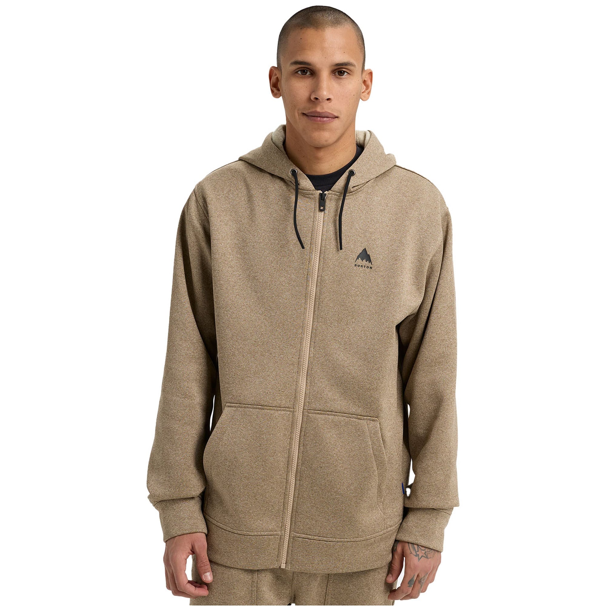 Burton Oak Full-zip Hoodie Erkek Bej Sweatshirt