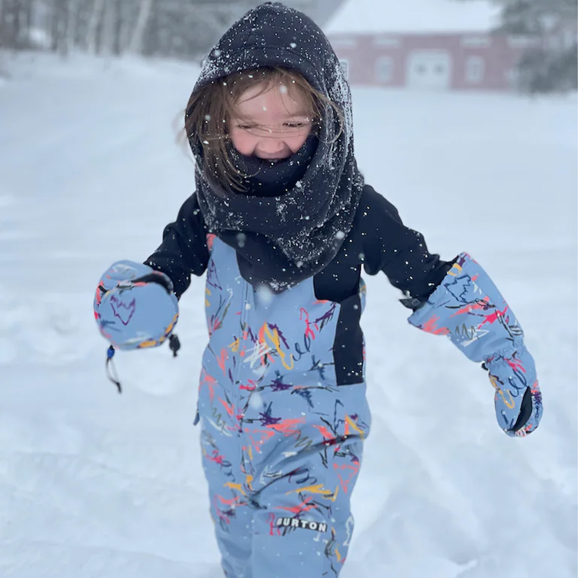 Burton Burke Hood Unisex Çocuk Siyah Kar Maskesi