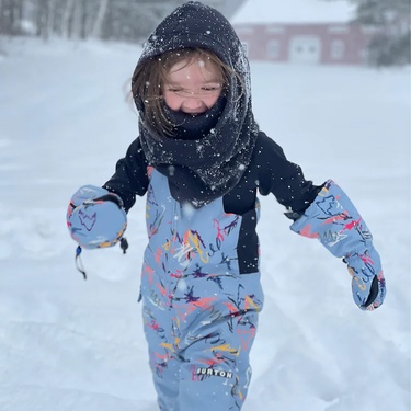  Burton Burke Hood Unisex Çocuk Siyah Kar Maskesi