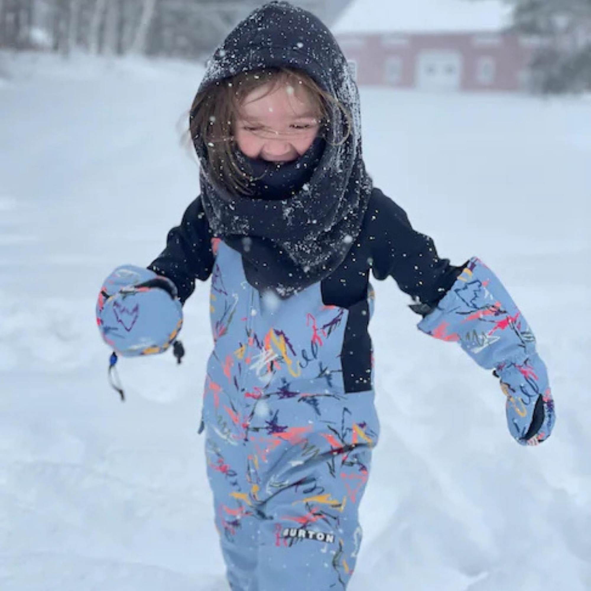 Burton Burke Hood Unisex Çocuk Siyah Kar Maskesi