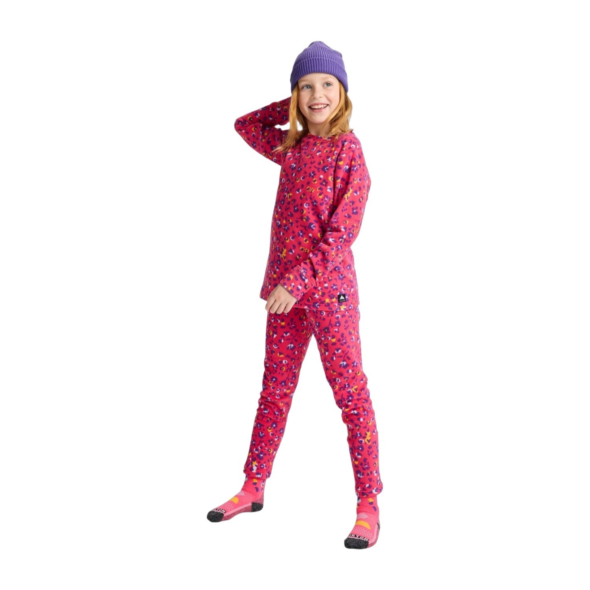 Burton Fleece Base Layer Set Unisex Çocuk Pembe Içlik Set